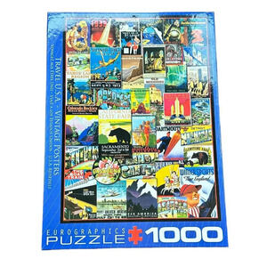 EUROGRAPHIC Travel USA Vintage Posters 1000 piece puzzle
